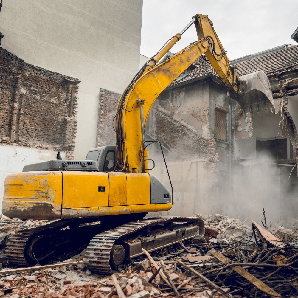 Rozbiórka ścian działowych i skuwanie płytek